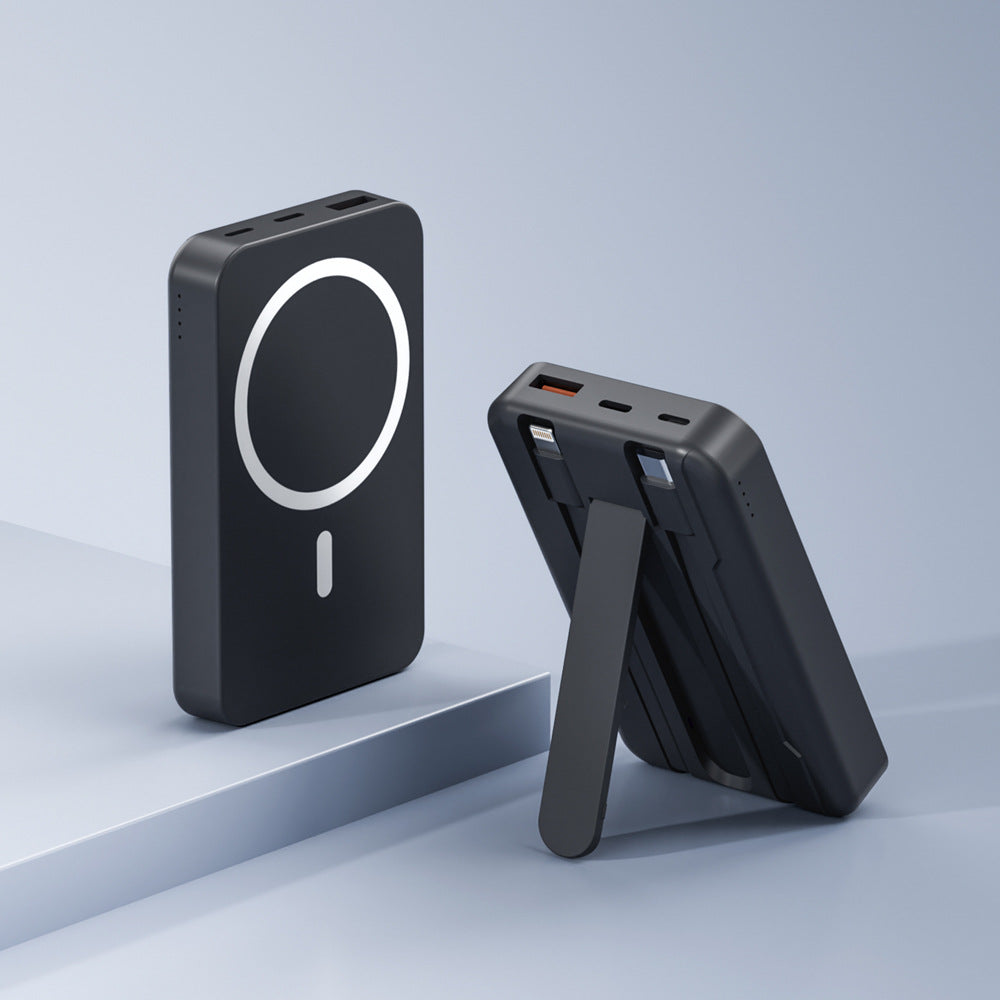 Power bank with integrated stand and fast charging function Bowlift