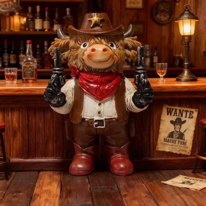 Funny Cowboy Figurine Bowlift