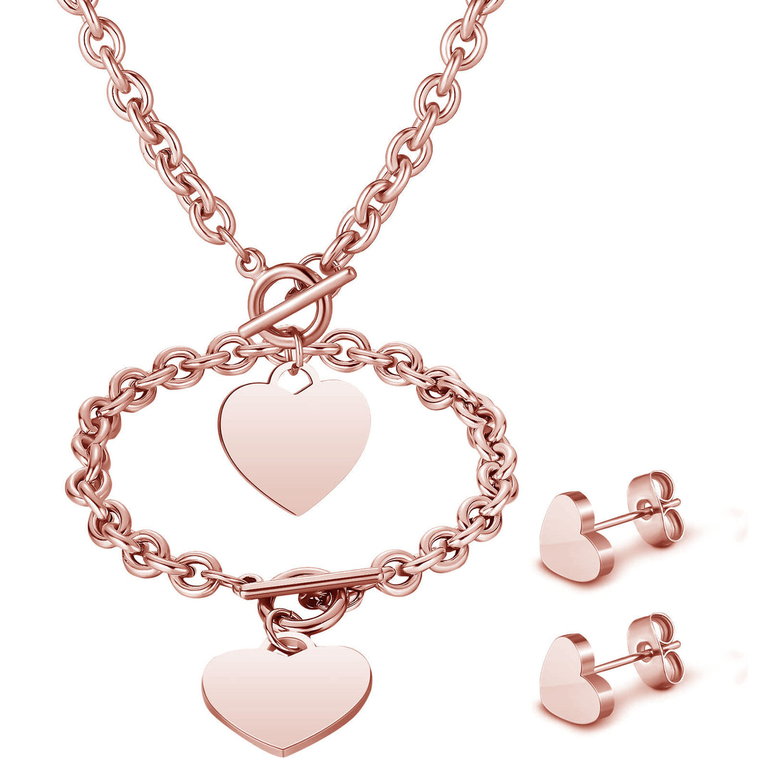 Heart-Inspired Jewelry Set Bowlift