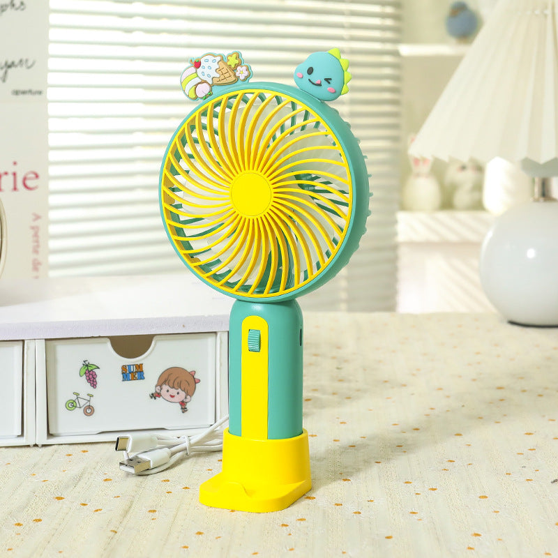 Women's Portable Hand Fan with Playful Animal Design Bowlift