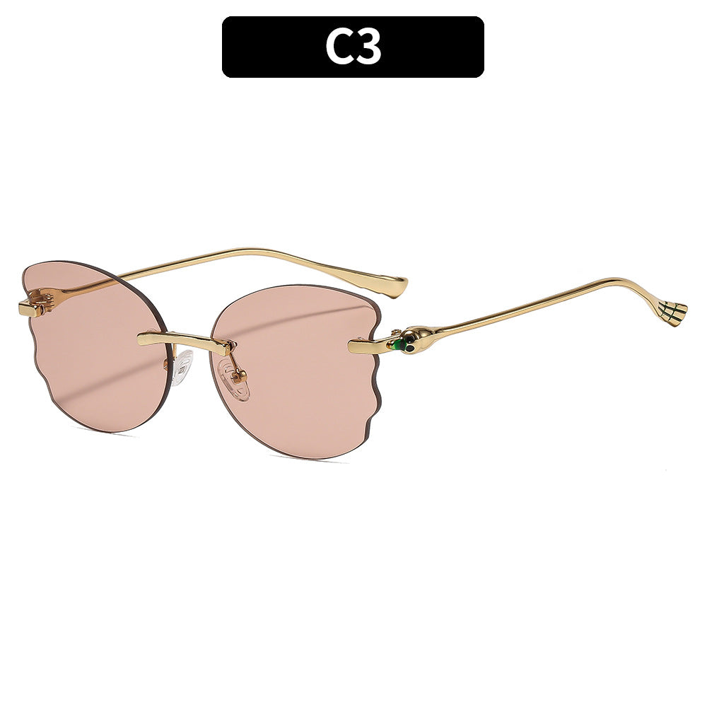 Artistic Floral Frame Sunglasses