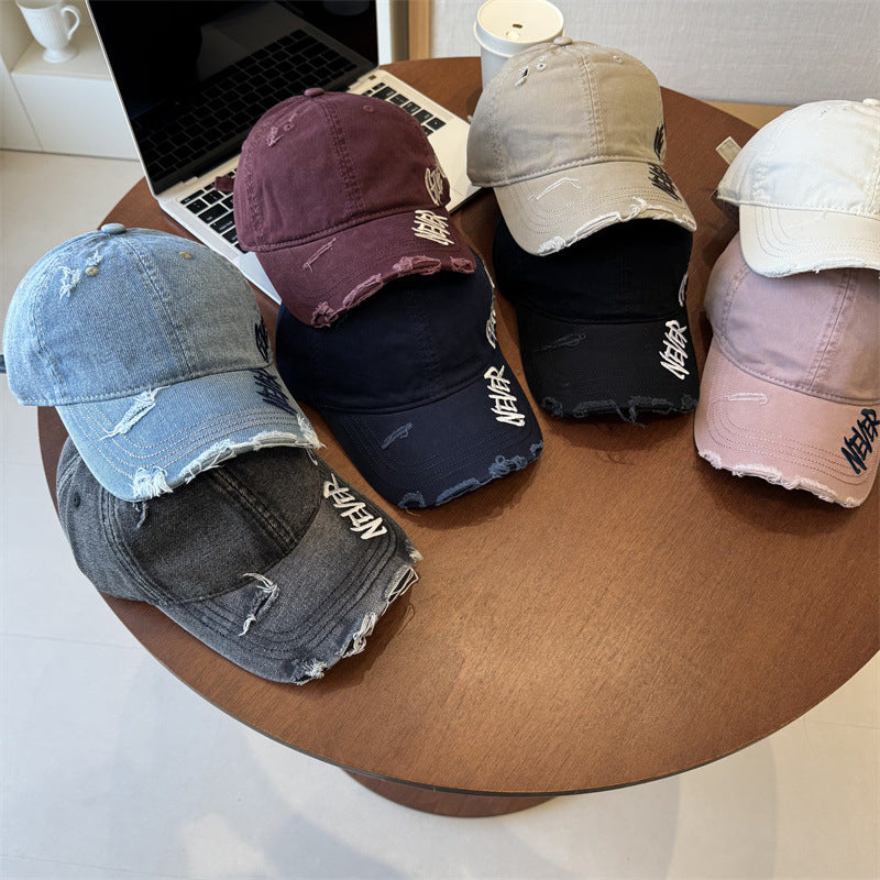 Unisex Distressed Graphic Baseball Cap Bowlift