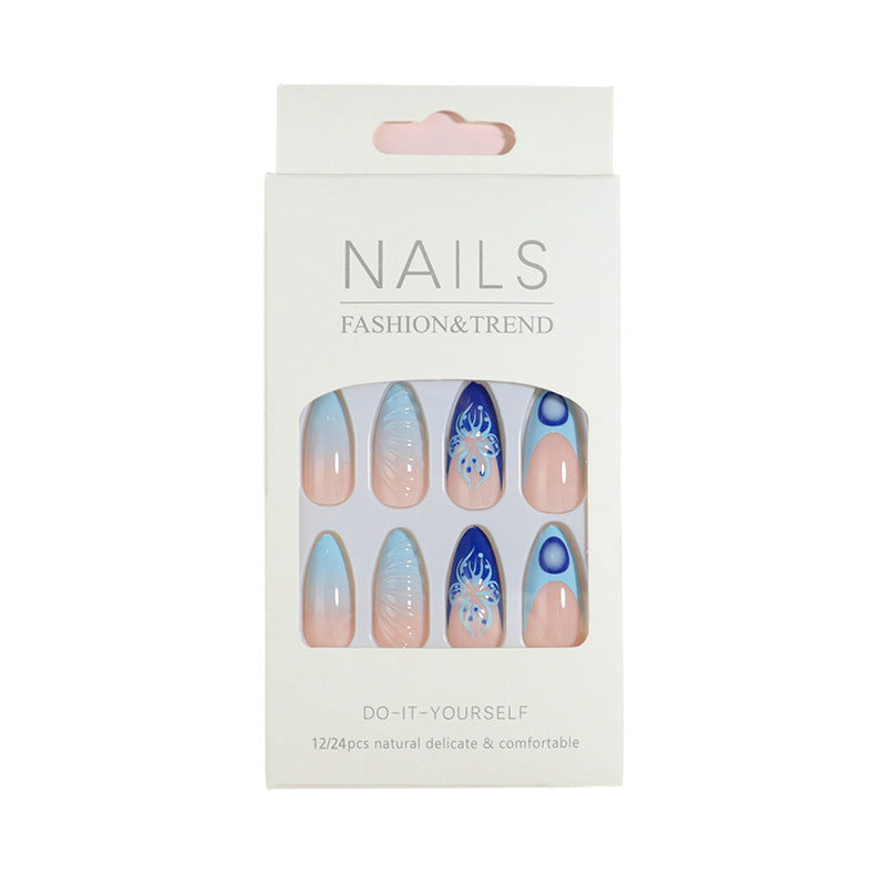 DIY Artistic Press-On Nail Set Bowlift
