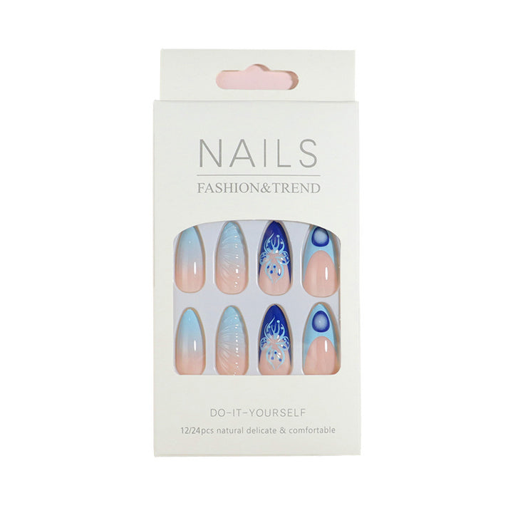 DIY Artistic Press-On Nail Set Bowlift