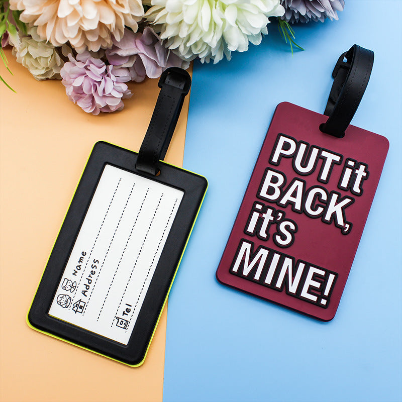 Unisex Luggage Tag with Humorous Saying Bowlift