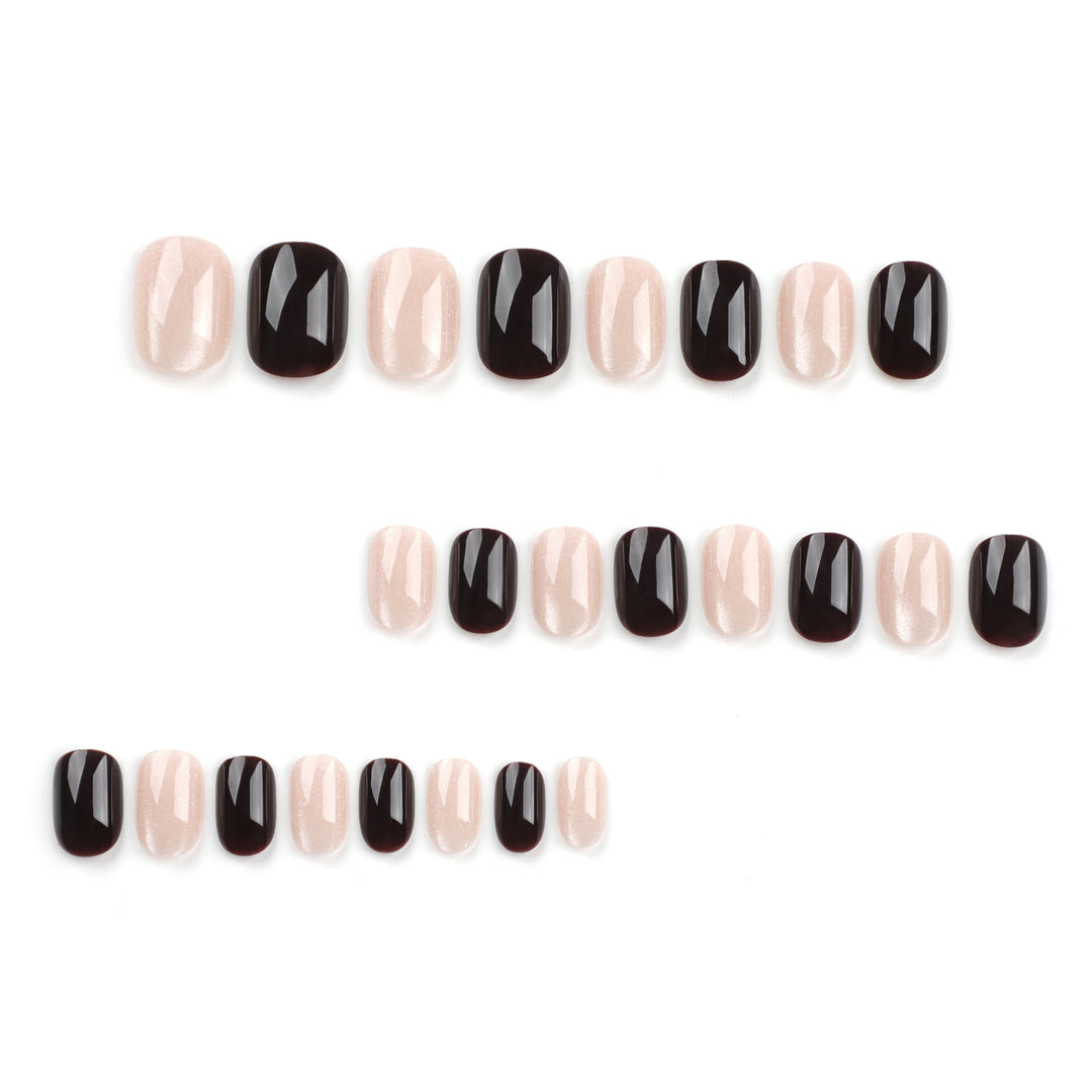 Artful nail extensions with elegant glitter and ombre design Bowlift