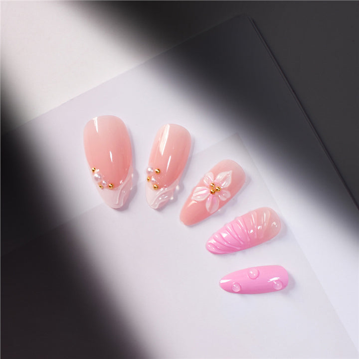 Artistic 3D Floral Press-On Nail Kit Bowlift