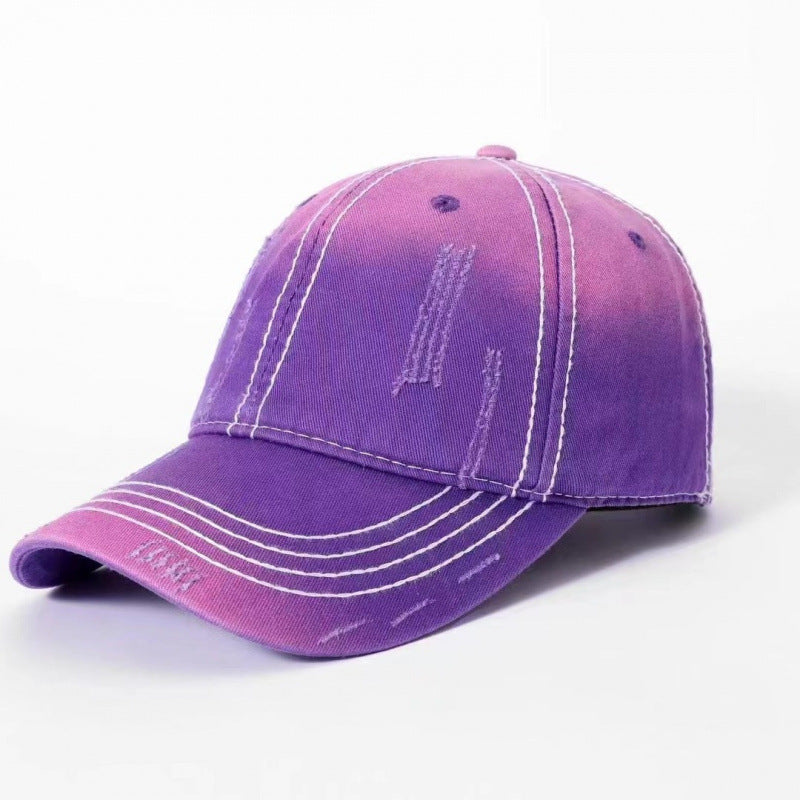 Men's Classic Distressed Cotton Baseball Cap Bowlift
