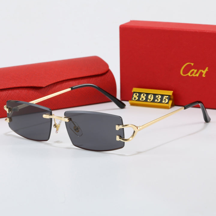 Women Elegant Minimalist Sunglasses with Unique Metal Details Bowlift
