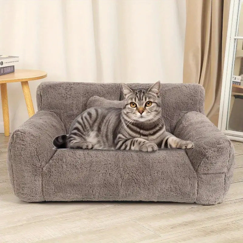 Plush Orthopedic Cat Sofa  Dog Bed