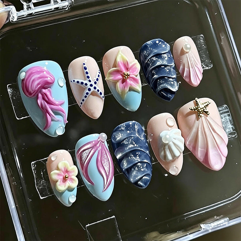 Luxury Nail Art Set with Galactic Designs Bowlift