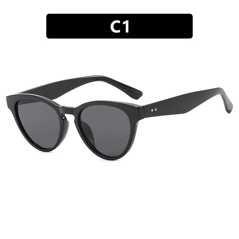 Women's Cat-Eye Sunglasses with UV Protection and Fashionable Frame Bowlift