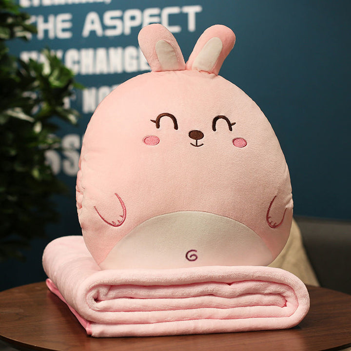 Plush carrot cushion and blanket set Bowlift