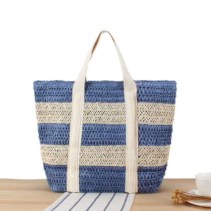 Braided beach bag with sturdy carrying handles Bowlift