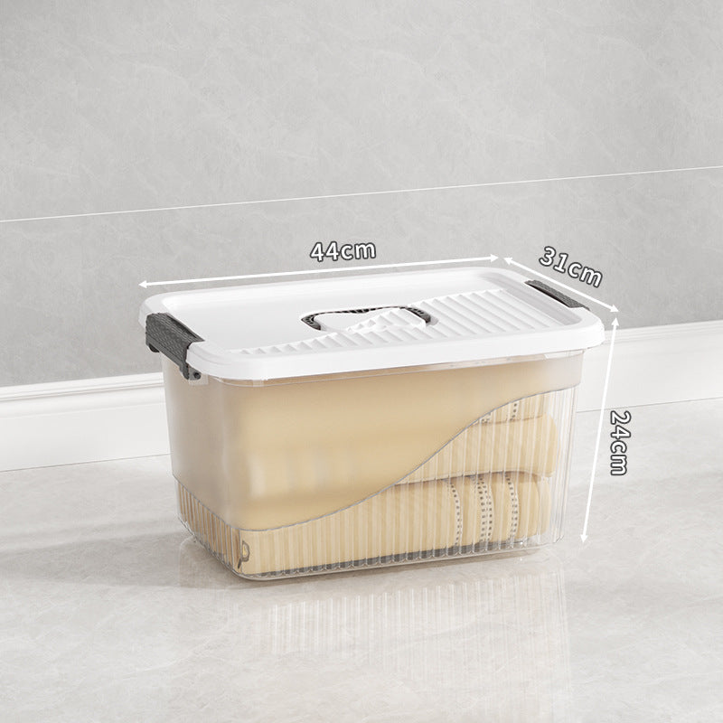 Multi-Functional Storage Box with Durable Lid Bowlift