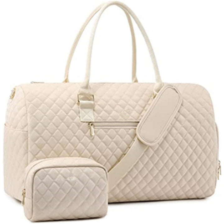 Quilted Weekender Duffle Bag Bowlift