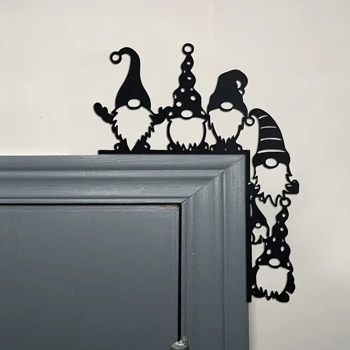 Decorative wall shelf with Christmas gnomes Bowlift