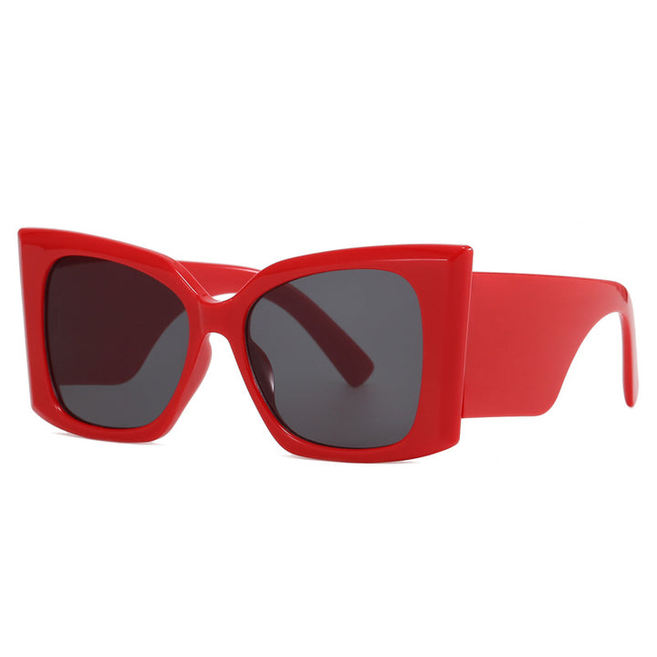 Women fashionable oversized sunglasses with geometric frame Bowlift