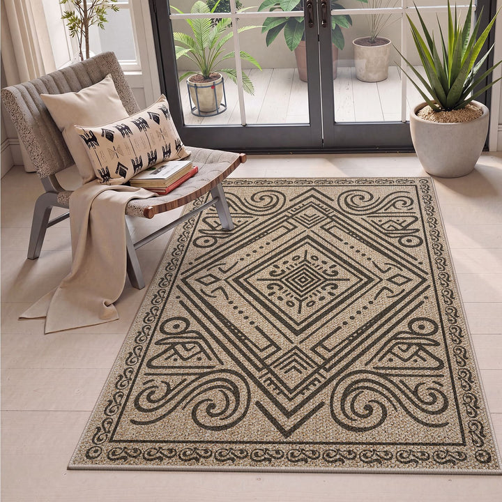 Geometric Patterned Indoor Area Mat Bowlift