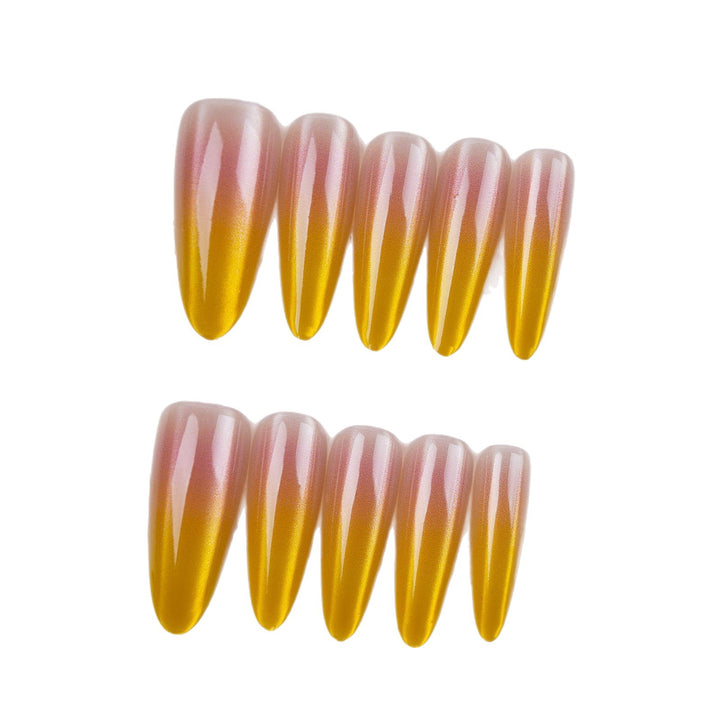 Ombre Almond-Shaped Press-On Nails Bowlift