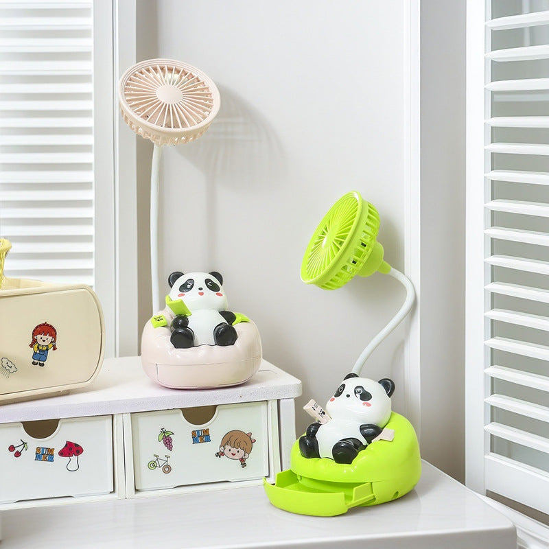 Ladies Portable Mini Fan in Cute Panda Design Bowlift