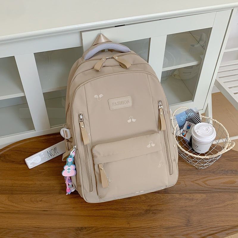 Multi-Functional Backpack with Bunny Accents