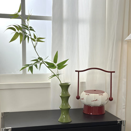 Retro Ceramic Bamboo Vase