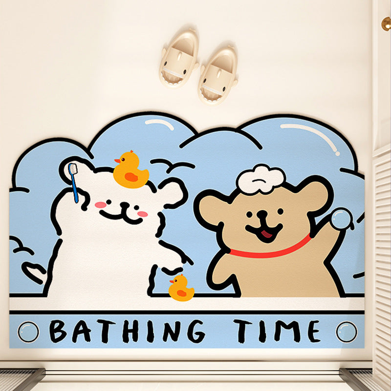 Playful Animal-Themed Floor Mat