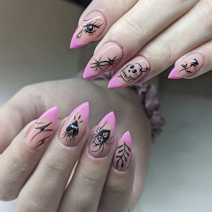 Halloween-Themed Articulated Press-On Nails Bowlift