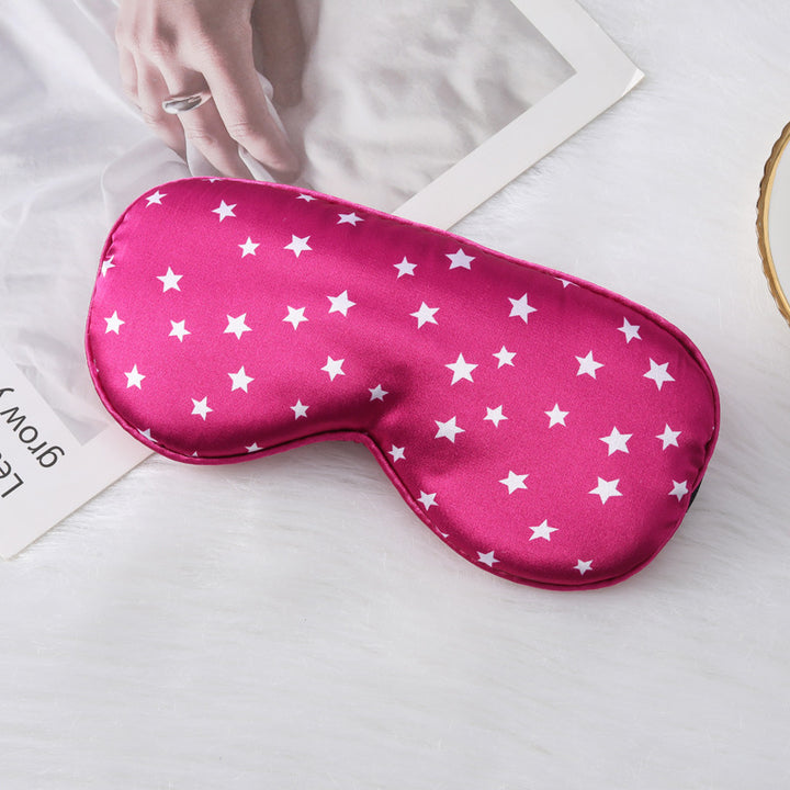 Women nan silky-soft contoured sleep mask with comfort padding and star pattern Bowlift