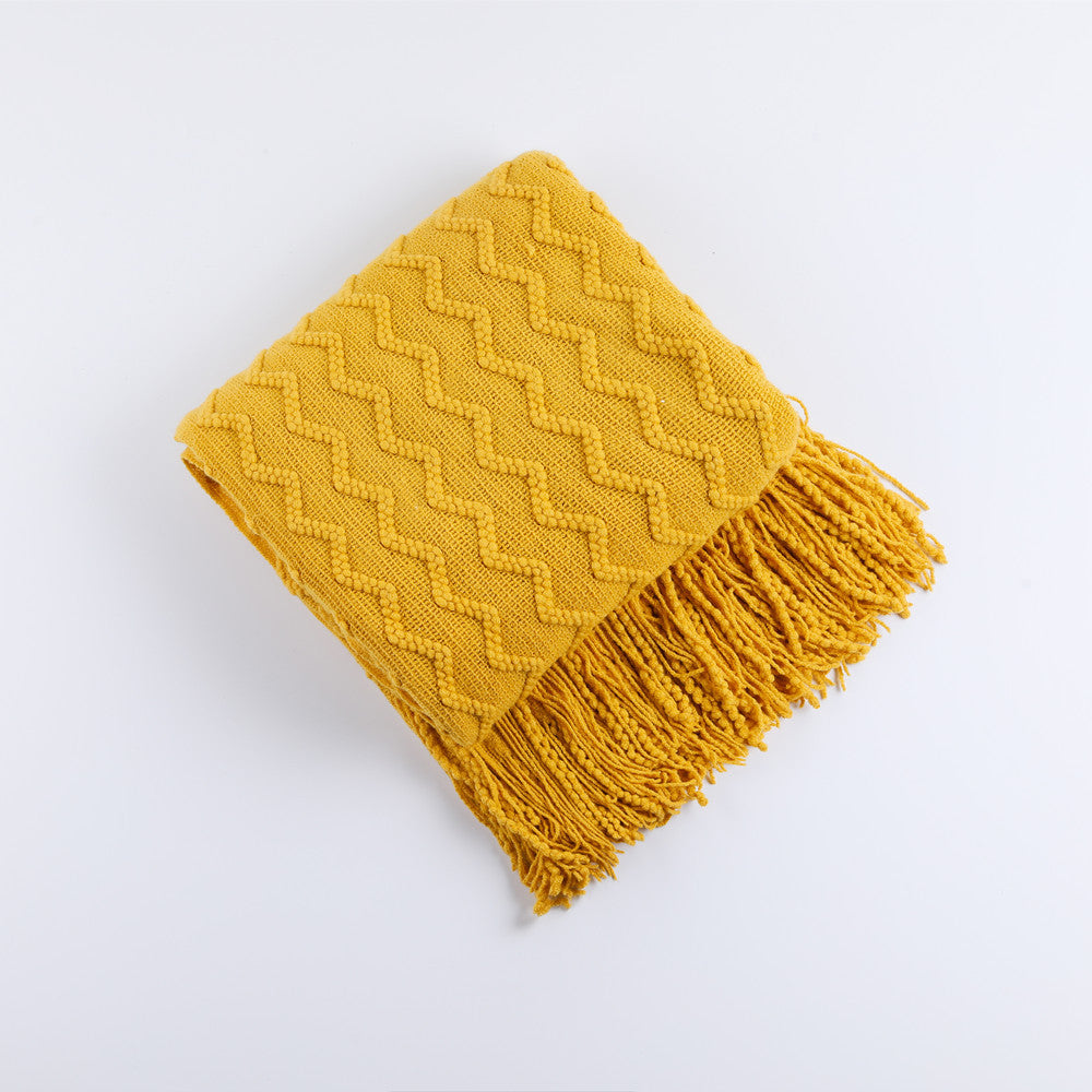 Cozy Knitted Throw Blanket