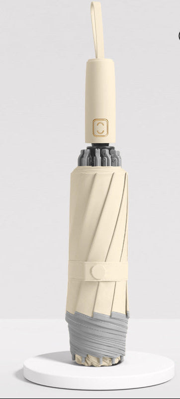Women's automatic folding umbrella with elegant design and innovative reverse technology Bowlift