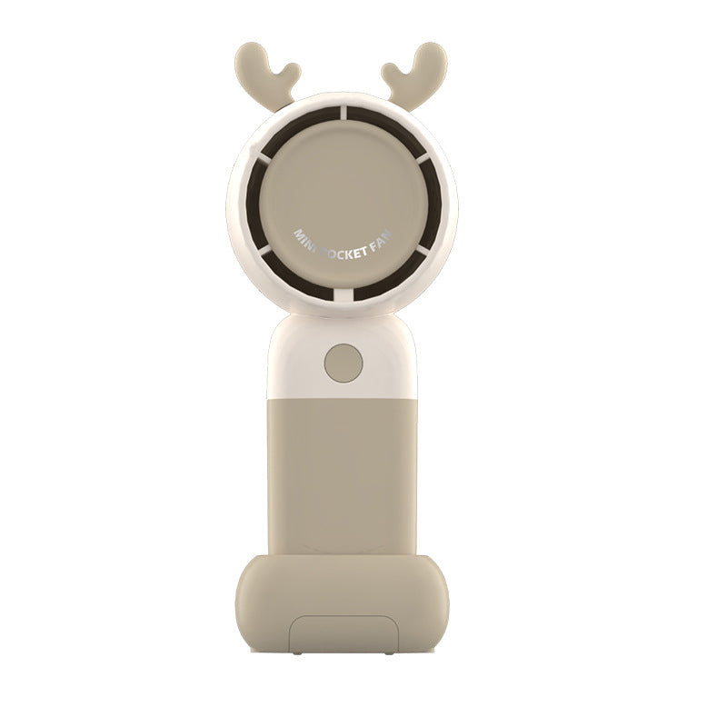 Women's Portable Handheld Fan with Cute Bear Design Bowlift