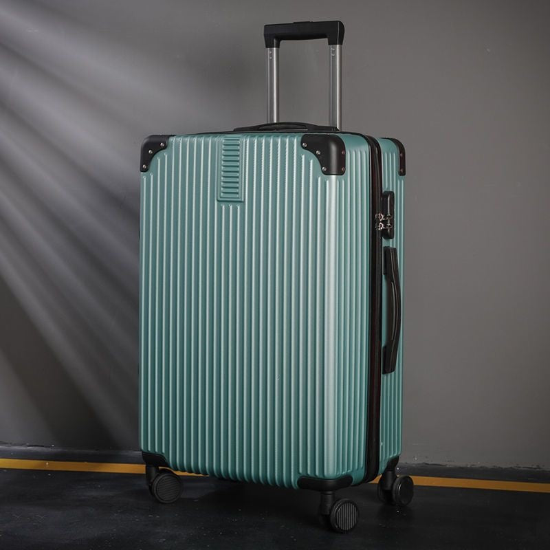Hard shell suitcase with 360-degree wheel system and integrated safety feature Bowlift