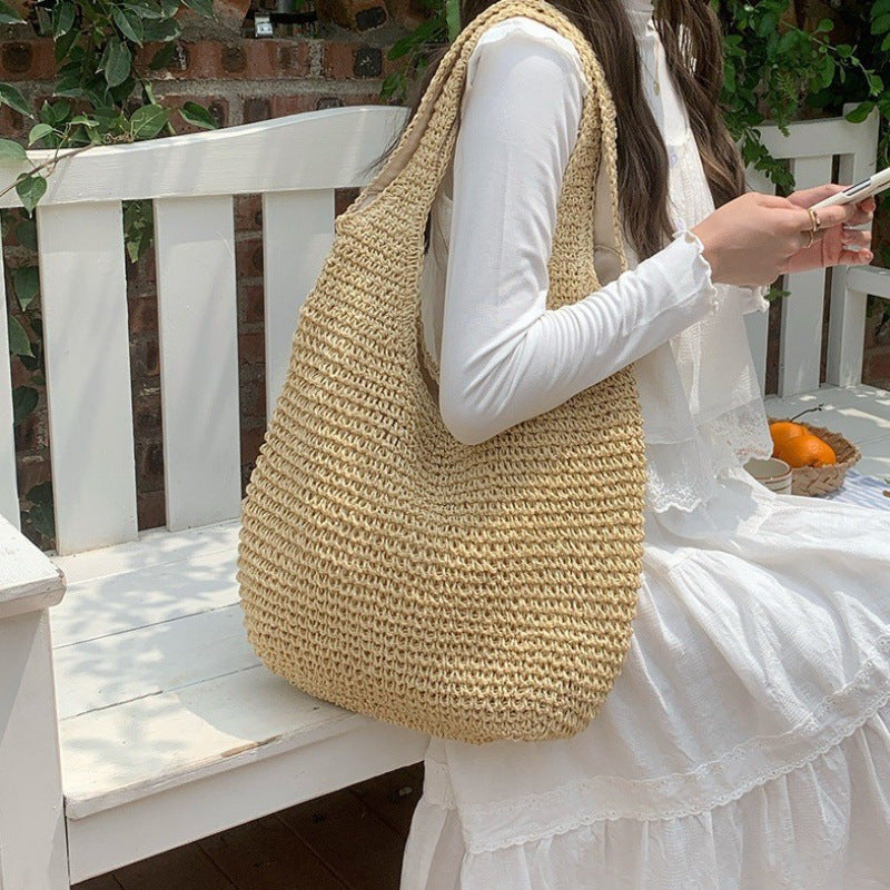 Comfortable natural fiber shoulder bag Bowlift