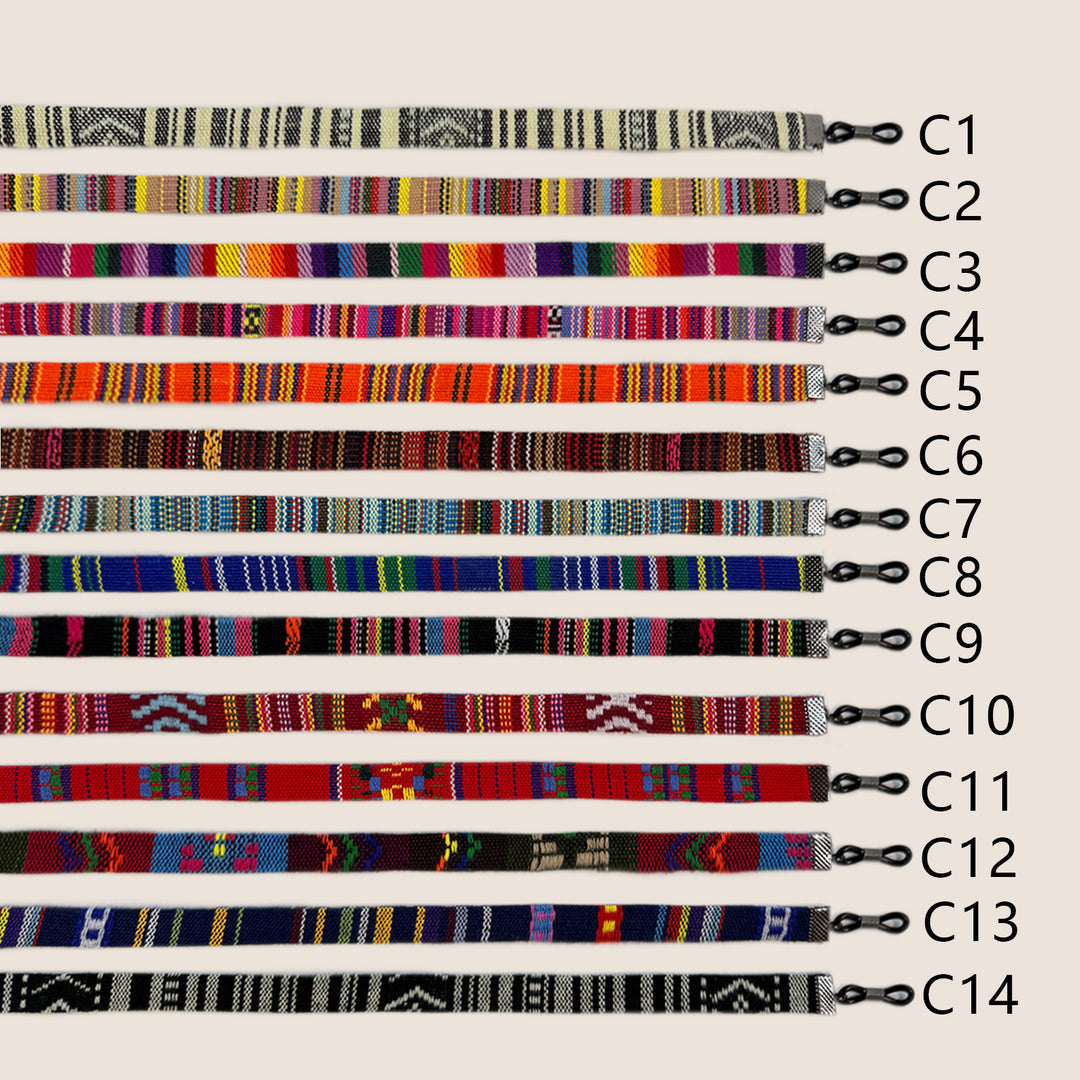 Artistic Patterned Eyewear Retainer Bowlift