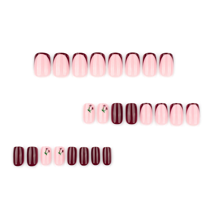 Artful nail extensions with elegant gradient and delicate accents Bowlift