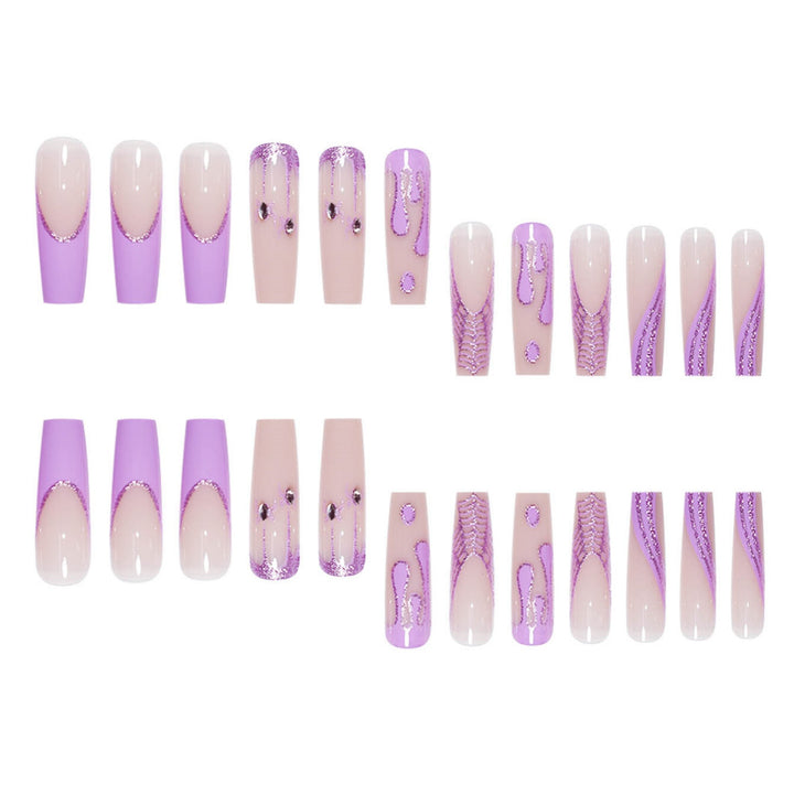 Glamorous Decorative Press-On Nail Extensions Bowlift