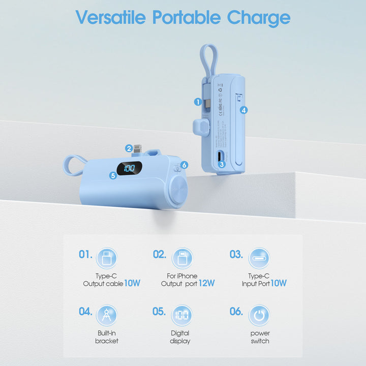 Portable power bank with integrated speaker Bowlift