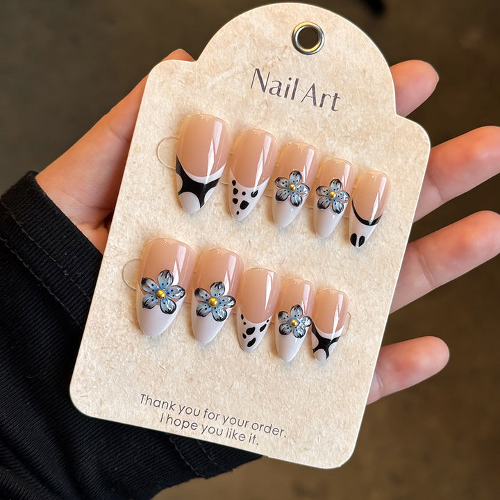 Floral-Themed Press-On Nail Design Collection Bowlift