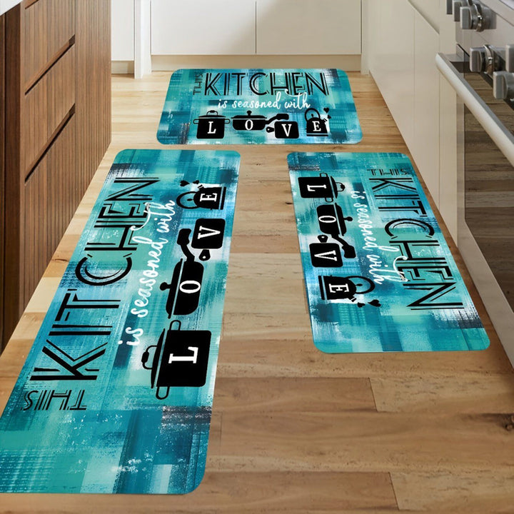 Money-Themed Anti-Fatigue Kitchen Mat