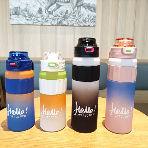 Ladies versatile drinking bottle with innovative flip lid Bowlift