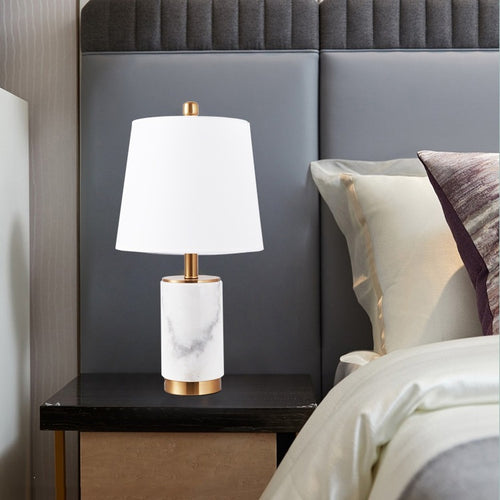 Elegant Marble Accent Table Lamp