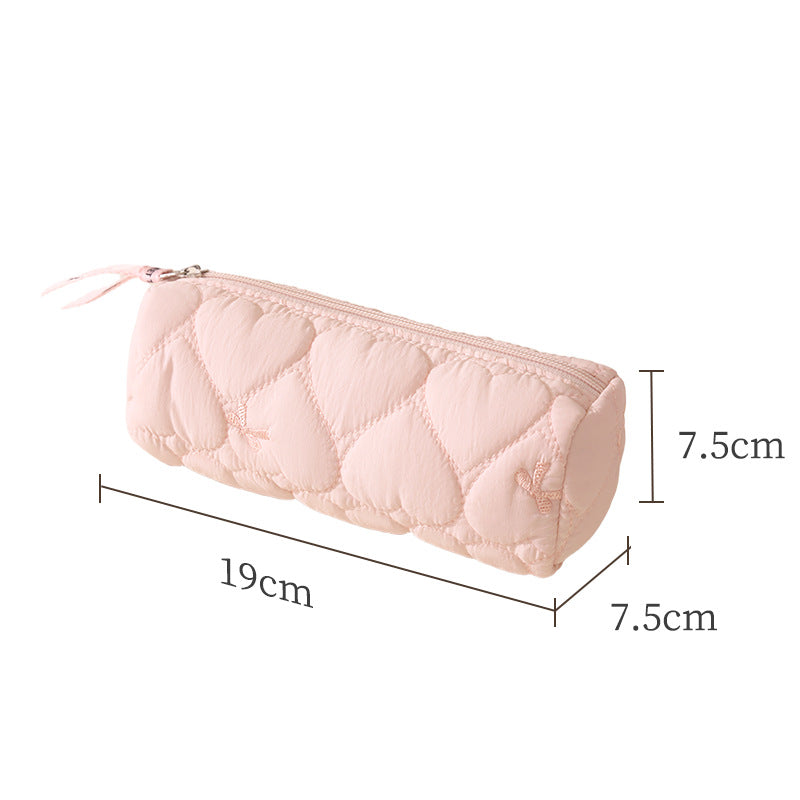 Quilted Makeup Brush Pouch Bowlift