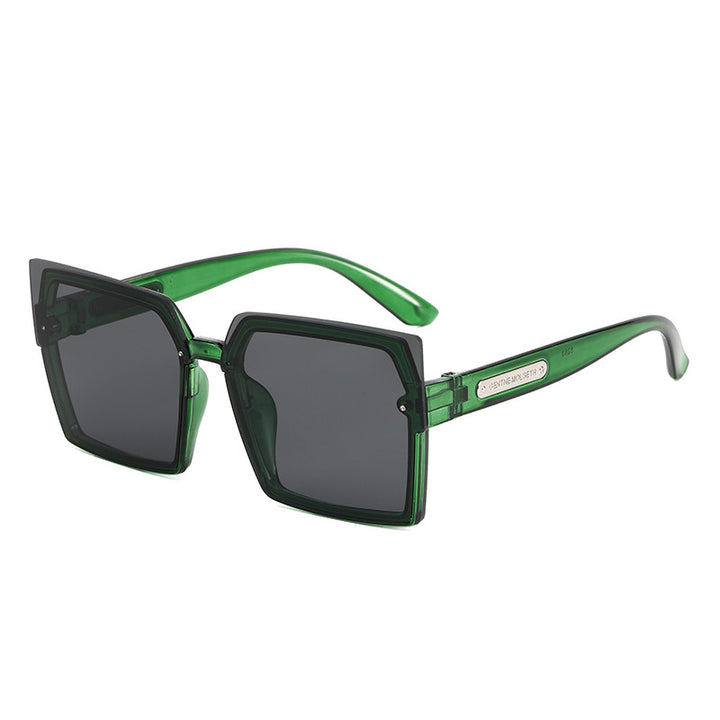 Women's Fashion Square Sunglasses with Stylish Two-Tone Frame Bowlift