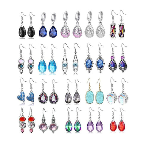 Elegant Vintage-Inspired Crystal Drop Earrings Bowlift