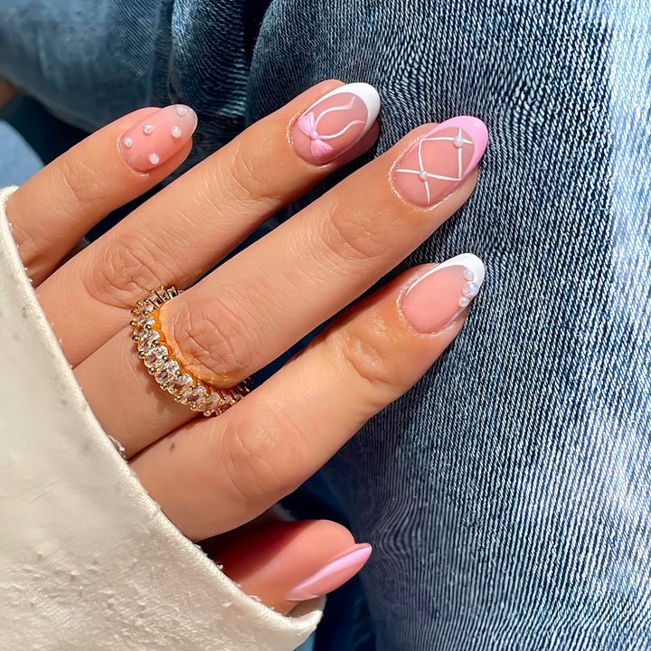 Elegant Decorative Nail Art Design Bowlift