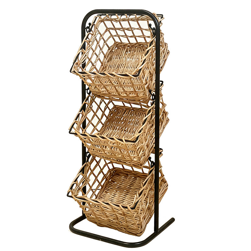 Modern storage basket with multiple shelves Bowlift