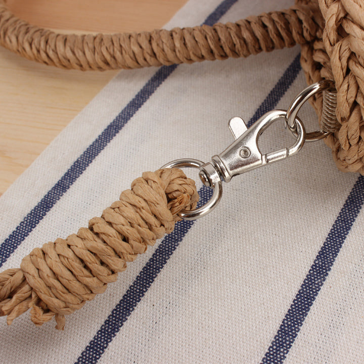 Braided tote bag with playful tassel detail Bowlift