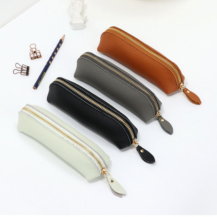 Sleek Leather Pencil Case Bowlift